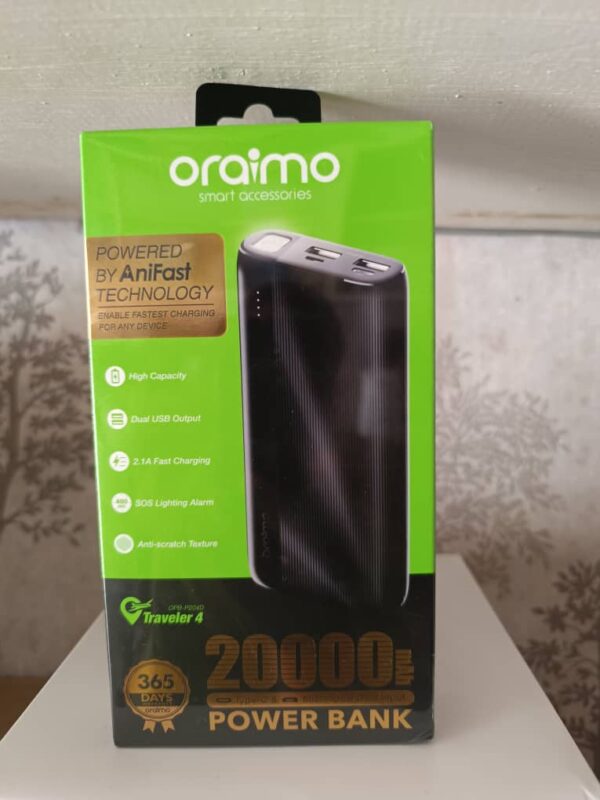 Original Oraimo  Power bank  20,000mah